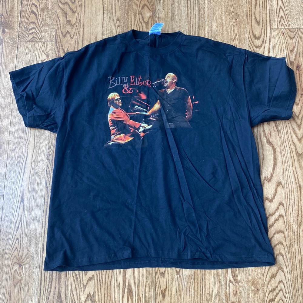 Vintage 2003 Billy Joel & Elton John tour T-shirt XXL NWOT concert black